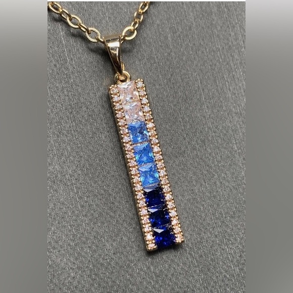 💎BRAND NEW💎 VINCE CAMUTO Tricolor Stone Pendant Necklace - Picture 5 of 11